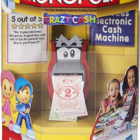 NEW MONOPLOY CRAZY CASH BOARD GAME - Picture 1 of 4